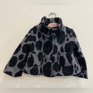 Baby Gap Gray Jacket Coat Gray with Dots and Details